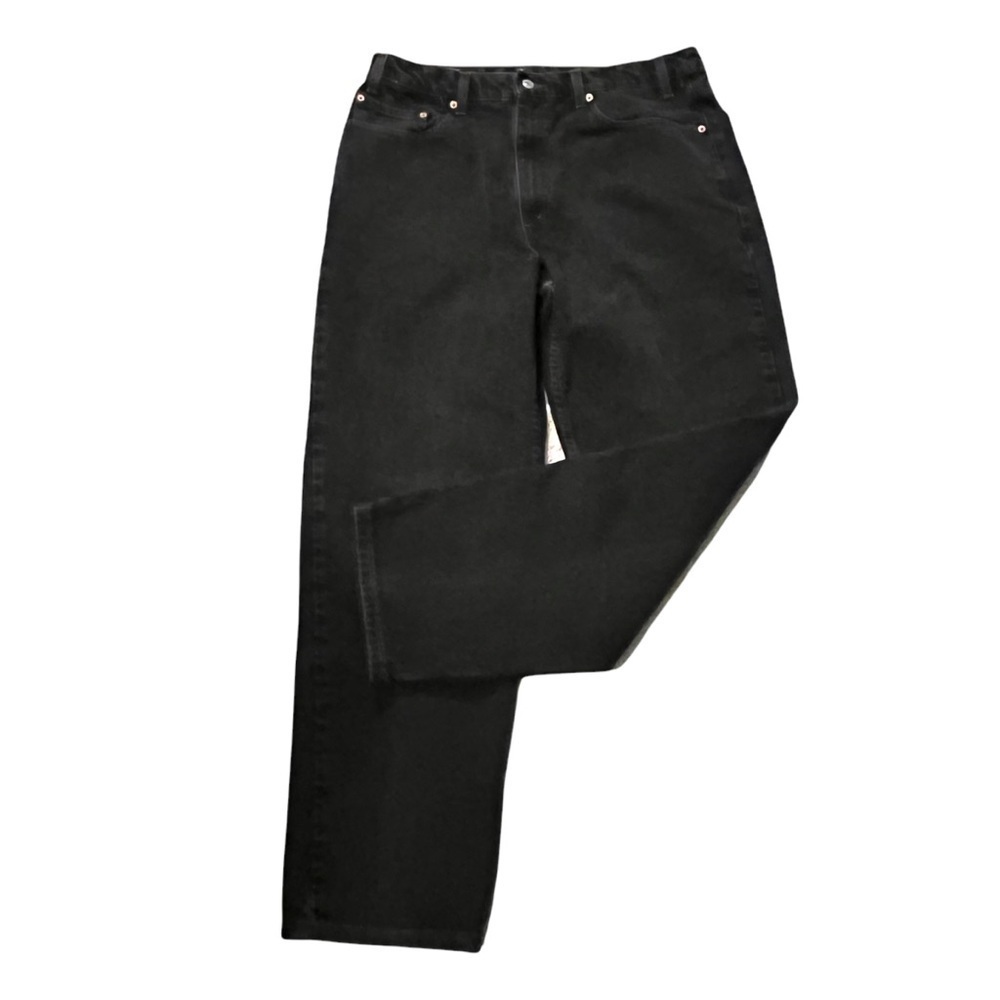 Levis 550 Jeans Relaxed fit Straight Leg Black 36 x 32 Vintage Y2K